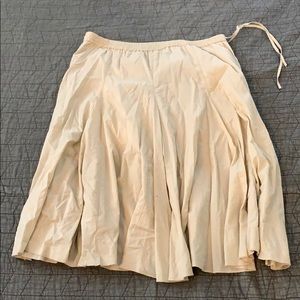 Cream Cotton Skirt